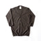 KIMURA narrowing / long cardigan_finx cotton - Dark Brown