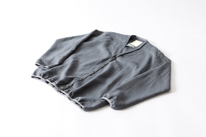 KIMURA narrowing / cardigan_Albini linen - Gray