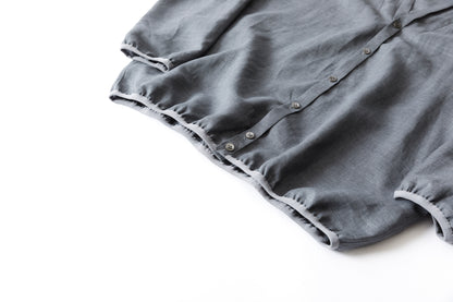 KIMURA narrowing / cardigan_Albini linen - Gray