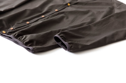 KIMURA narrowing / cardigan_finx cotton - Dark Brown