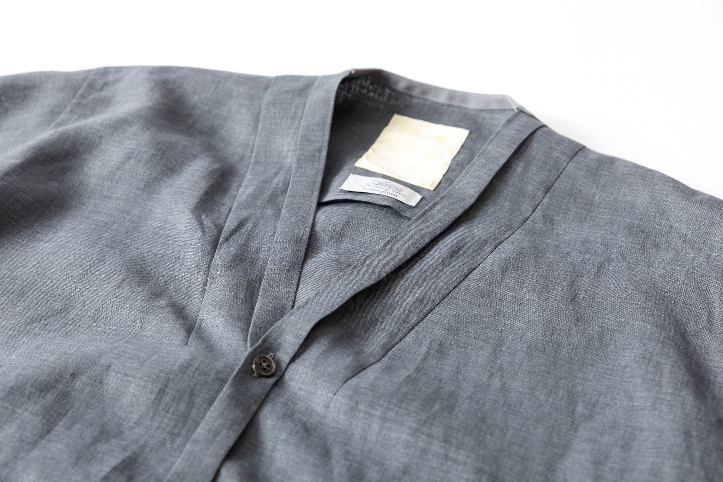 KIMURA narrowing / cardigan_Albini linen - Gray