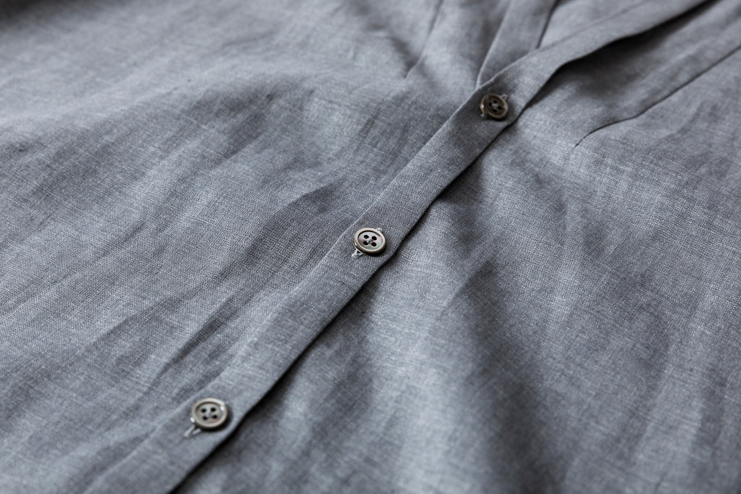 KIMURA narrowing / cardigan_Albini linen - Gray