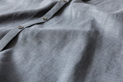 KIMURA narrowing / cardigan_Albini linen - Gray