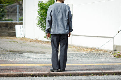 KIMURA narrowing / cardigan_Albini linen - Gray