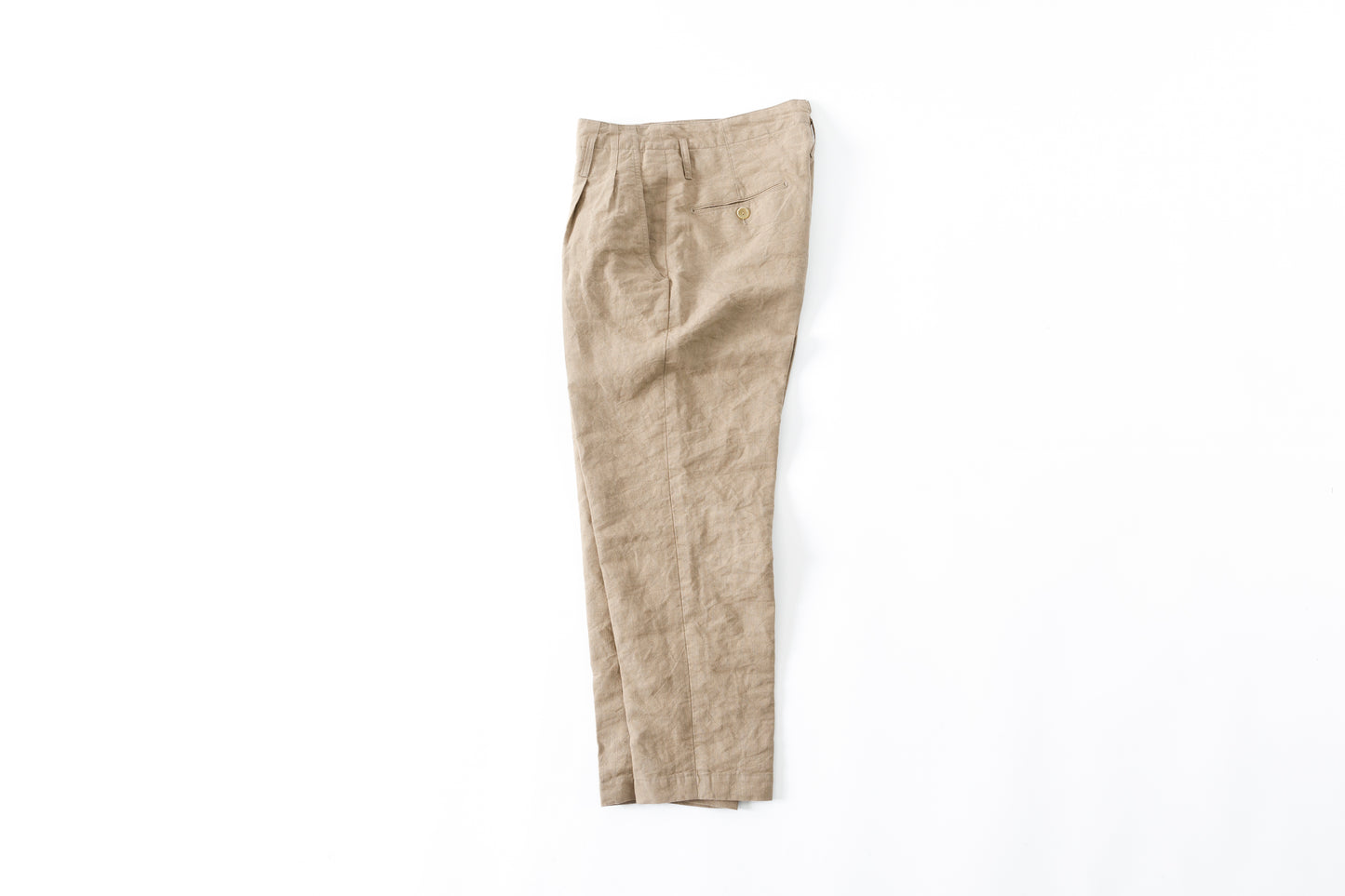 MOJITO GULF STREAM PANTS - Beige(Linen46%/Japanese paper54%)
