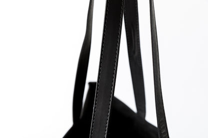 AMIACALVA A195 Sandwich Leather Tote - L