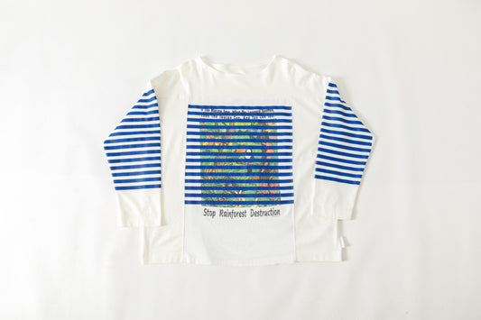 CHANGES CH1055 Remake Border Long Sleeve T - White Type A