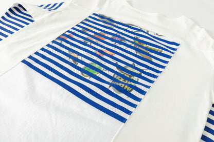 CHANGES CH1055 Remake Border Long Sleeve T - White Type B