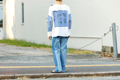 CHANGES CH1055 Remake Border Long Sleeve T - White Type B