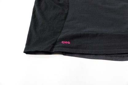 CHANGES CH1070 Remake Raglan sleeve T - Black