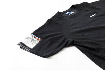 CHANGES CH1070 Remake Raglan sleeve T - Black
