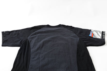 CHANGES CH1070 Remake Raglan sleeve T - Black