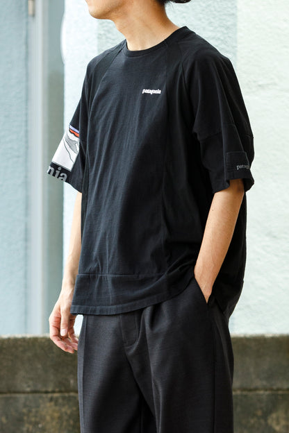 CHANGES CH1070 Remake Raglan sleeve T - Black