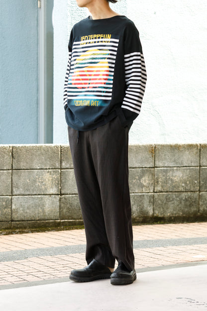 CHANGES CH1055 Remake Border Long Sleeve T - Black Type B