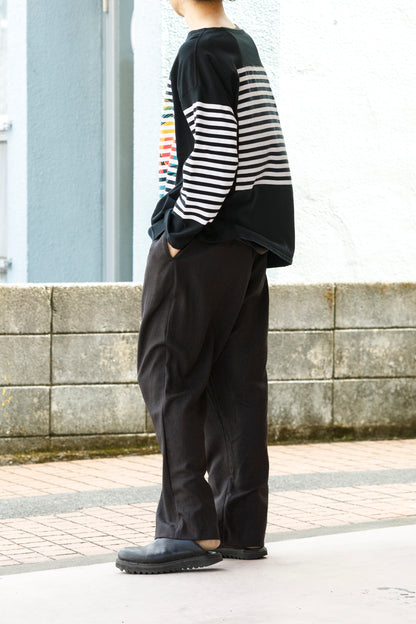 CHANGES CH1055 Remake Border Long Sleeve T - Black Type B