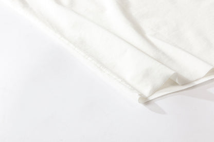 山内 yc55-241 / 強撚フリーカットポンチ・ショートスリーブTシャツ - White