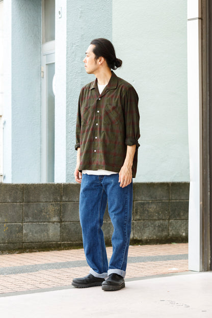 山内 yc55-241 / 強撚フリーカットポンチ・ショートスリーブTシャツ - White