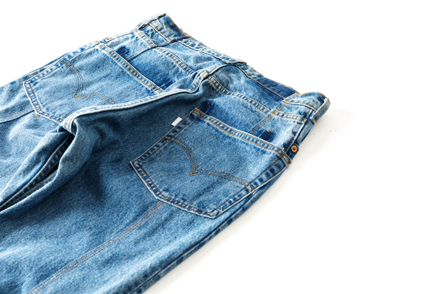 CHANGES CH4083 Remake Denim Pants - INDIGO
