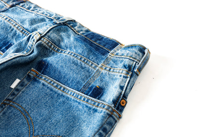 CHANGES CH4083 Remake Denim Pants - INDIGO