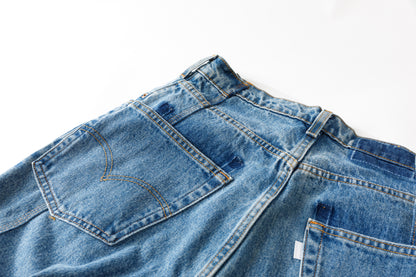CHANGES CH4083 Remake Denim Pants - INDIGO