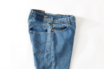 CHANGES CH4083 Remake Denim Pants - INDIGO