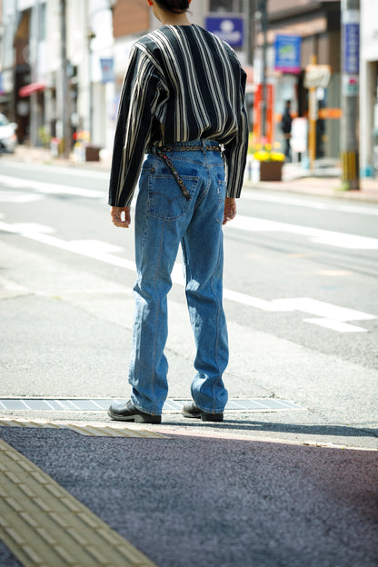 CHANGES CH4083 Remake Denim Pants - INDIGO