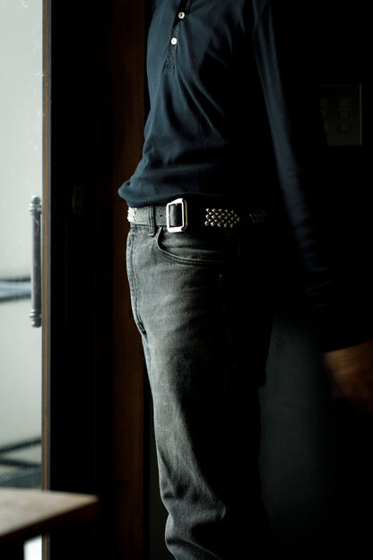 Willow Pants R-012 Studs Belt - Black