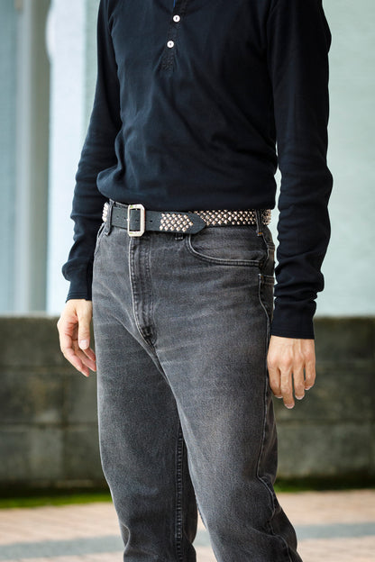 Willow Pants R-012 Studs Belt - Black