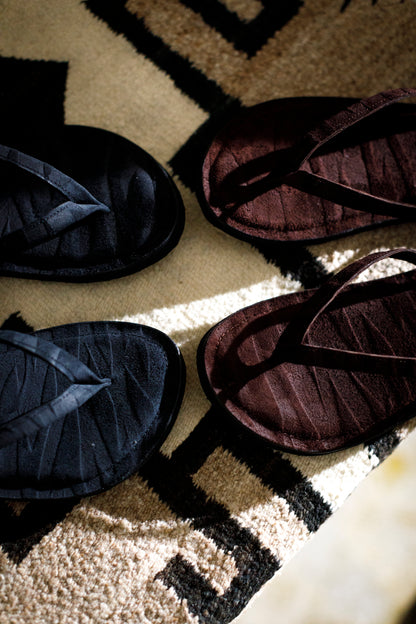 Kamelia shoes Leather suede sandals - Black