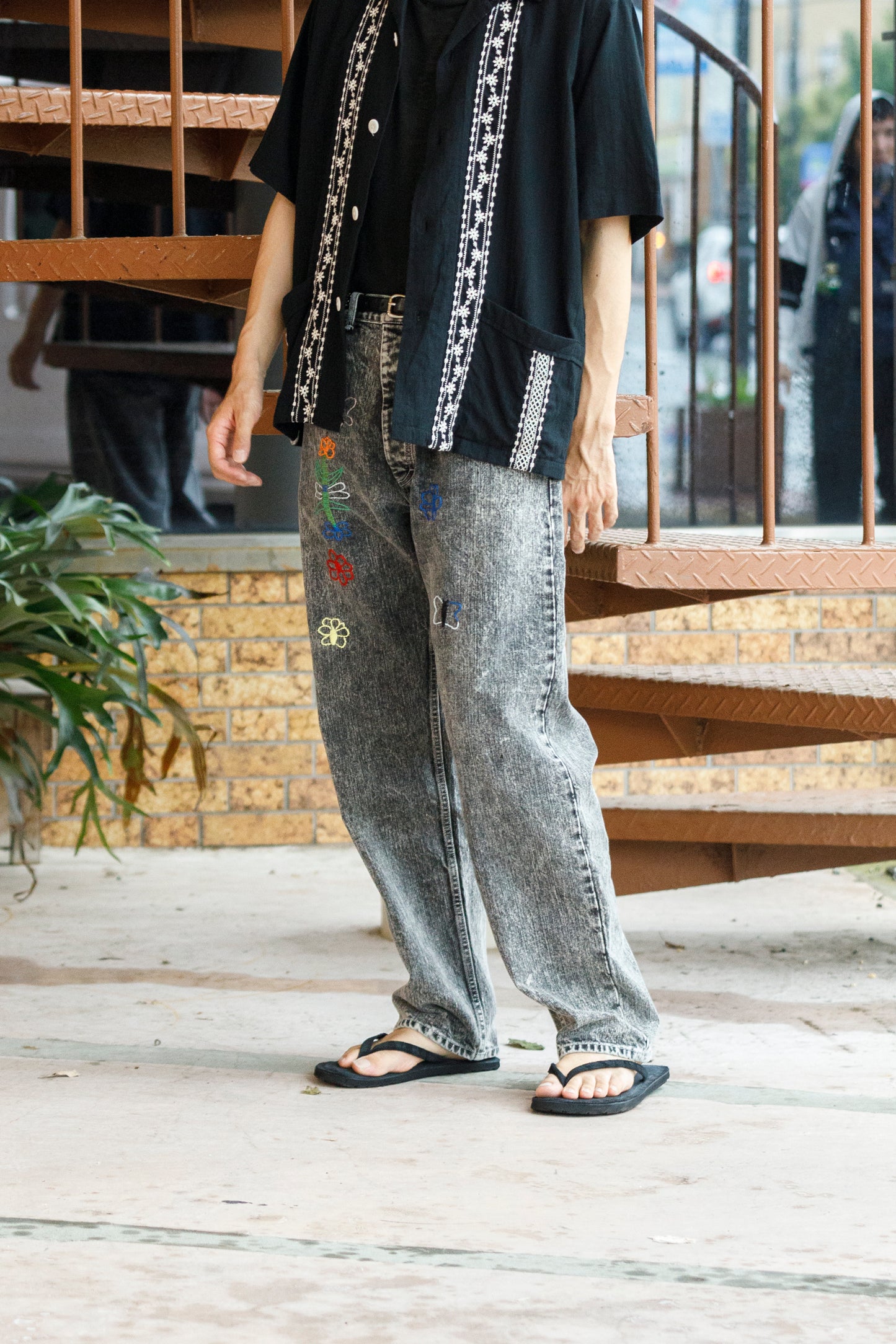 Willow Pants Y-004 "Chemical Black" Exclusive 刺繍モデル
