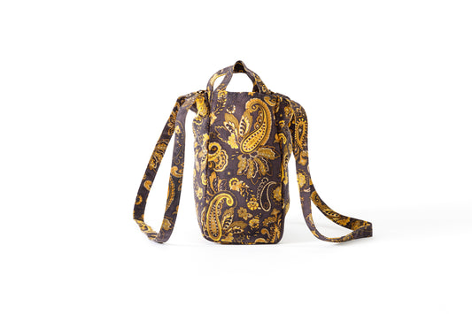 AMIACALVA F129 Eazy bag (S) - Paisler CHARCOAL BROWN