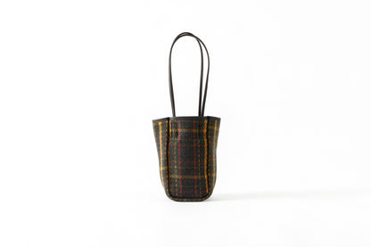 AMIACALVA A202 OILED COTTON WOOL TOTE (S) - PLAID