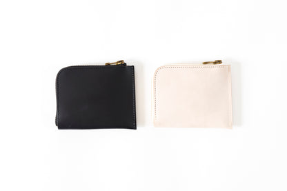 AMIACALVA AK043 CORDOVAN SHORT WALLET - Black