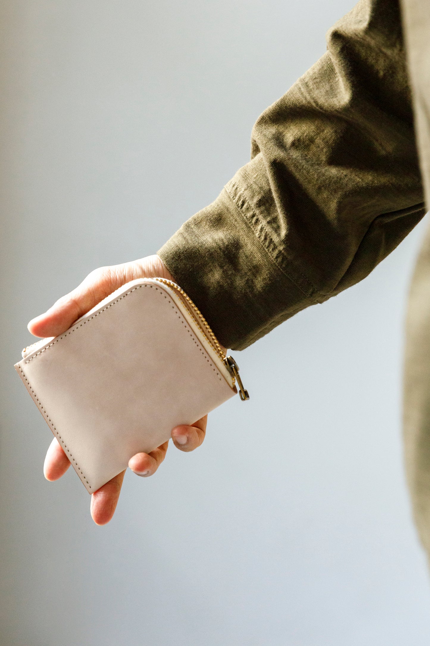 AMIACALVA AK043 CORDOVAN SHORT WALLET - Natural