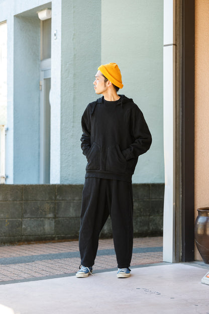 WONDER ROOM WWH-001 "WHALE" Atozuke Hoodie - Black