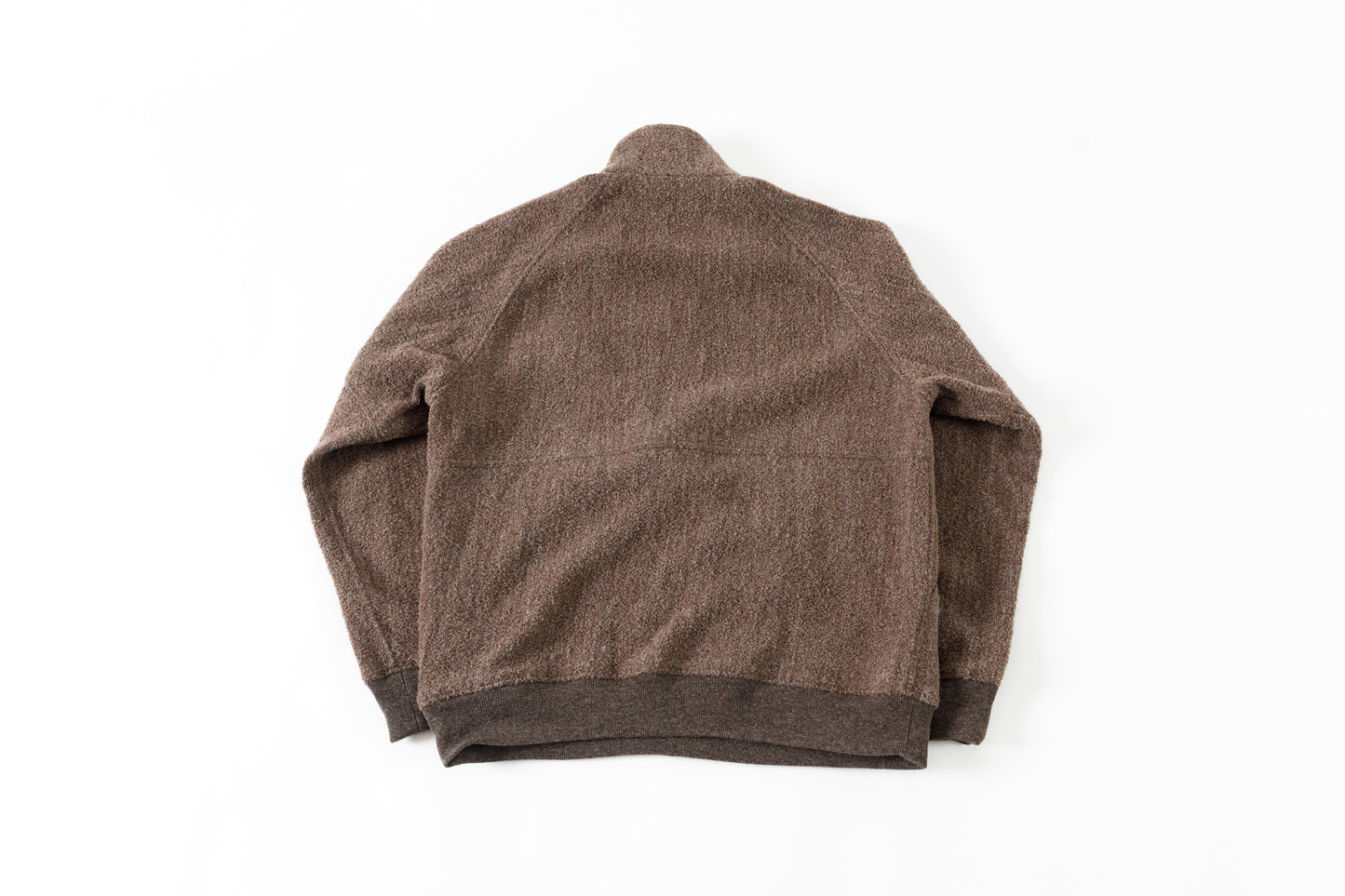 山内 25236 / アルパカボア・ジッププルオーバー - charcoal gray