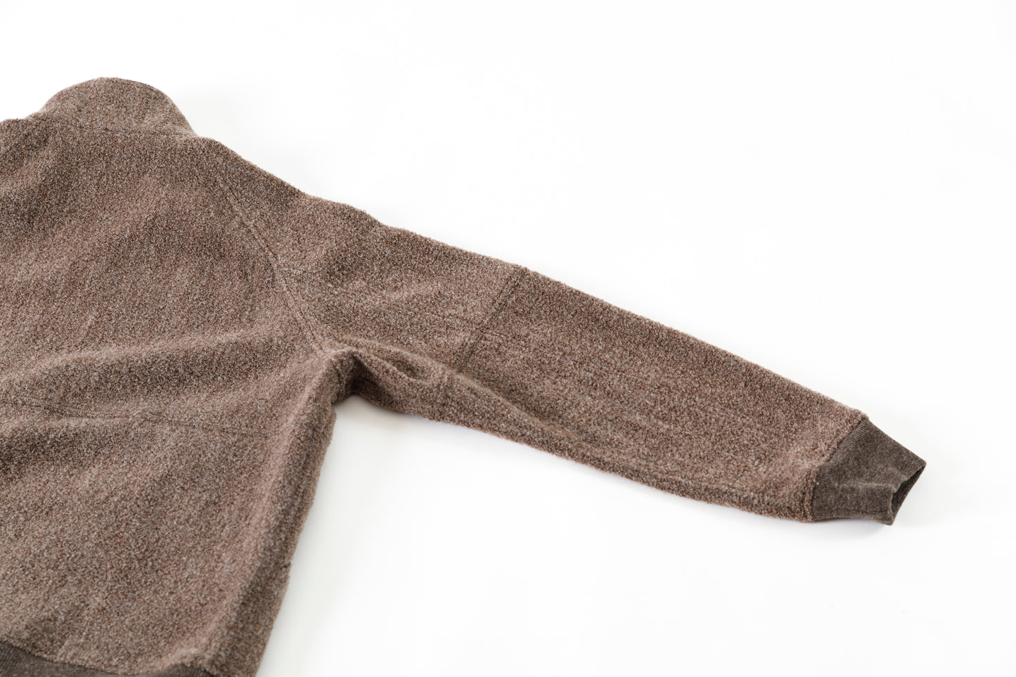 山内 25236 / アルパカボア・ジッププルオーバー - charcoal gray