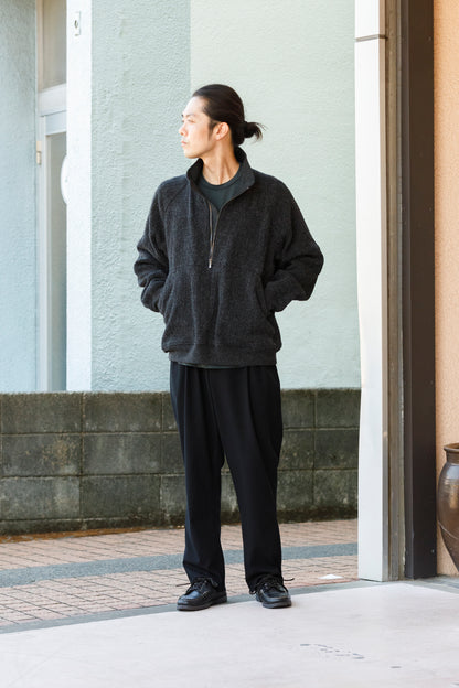 山内 25236 / アルパカボア・ジッププルオーバー - ash gray