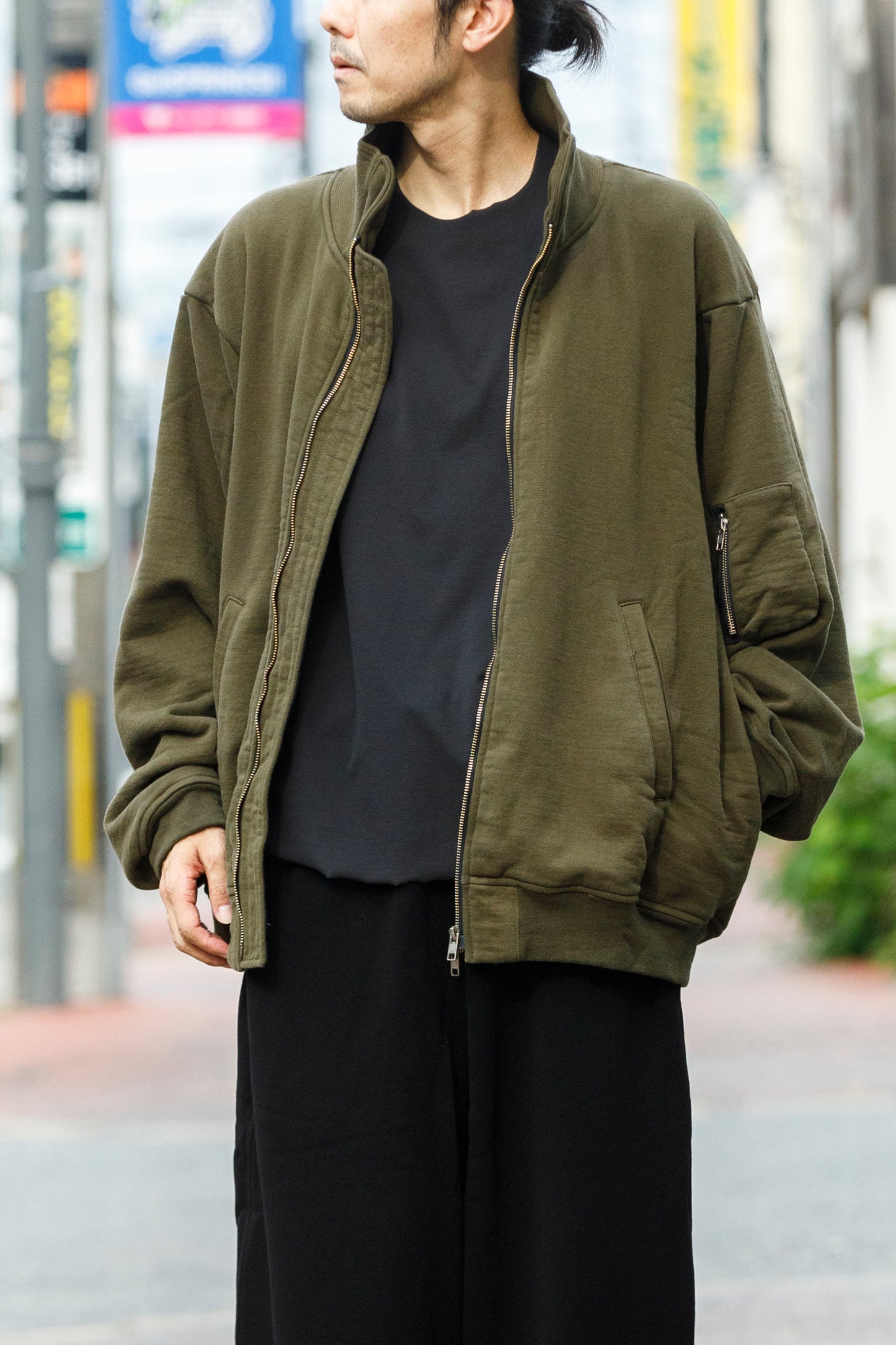 WONDER ROOM WWH-005 "WHALE" Flight Jacket - Olive