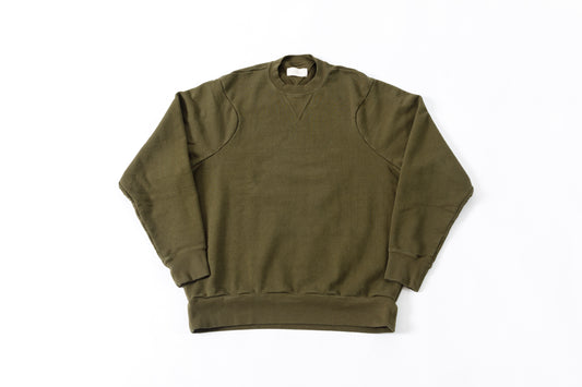 WONDER ROOM WWH-002 "WHALE" Crewneck Sweat - Olive
