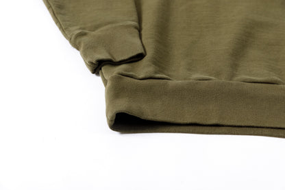 WONDER ROOM WWH-002 "WHALE" Crewneck Sweat - Olive
