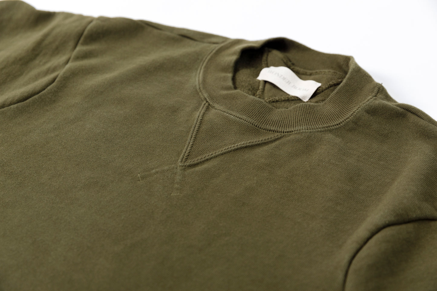 WONDER ROOM WWH-002 "WHALE" Crewneck Sweat - Olive