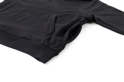 WONDER ROOM / WEG-001 "EGG" Double pocket hoodie - Black