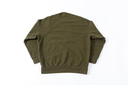 WONDER ROOM WWH-002 "WHALE" Crewneck Sweat - Olive