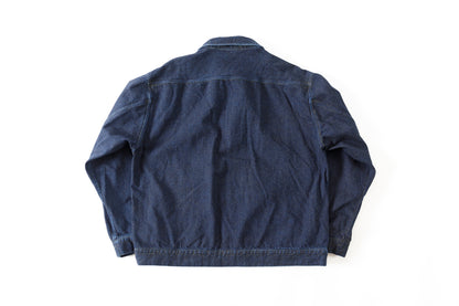 NULABEL / 522-204 URUSHI COATED DENIM TRUCKER JACKET - COAL BLACK