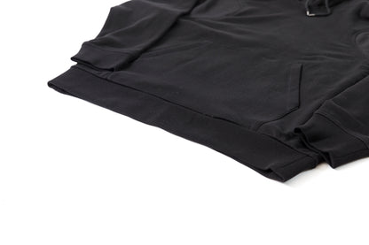 WONDER ROOM / WEG-001 "EGG" Double pocket hoodie - Black