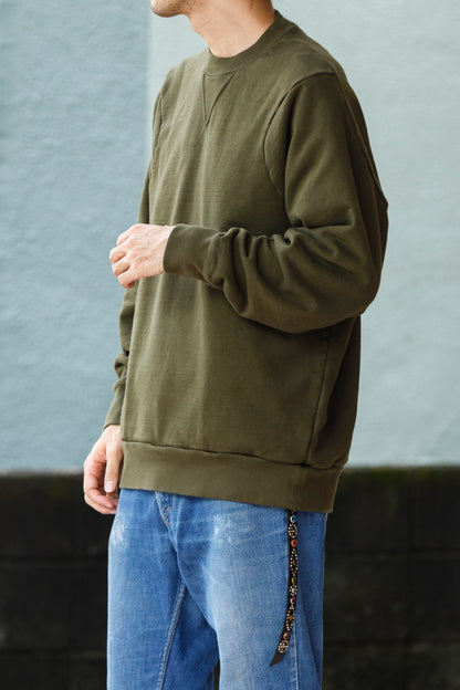 WONDER ROOM WWH-002 "WHALE" Crewneck Sweat - Olive