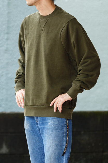 WONDER ROOM WWH-002 "WHALE" Crewneck Sweat - Olive