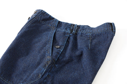 NULABEL /  522-701 URUSHI COATED DENIM TROUSERS - COAL BLACK