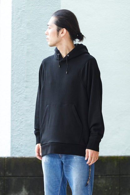 WONDER ROOM / WEG-001 "EGG" Double pocket hoodie - Black